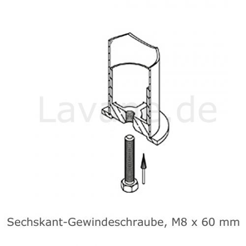 Hustenschutz Pfosten 20-160-25 90 - Rohr  25.4 mm - Messing matt Optik