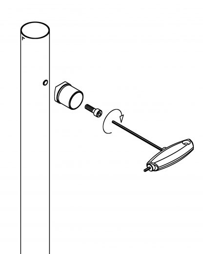 Edelstahl Rohradapter 25,4 mm auf 25,4 mm