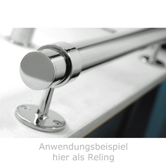 Chrom poliert glänzend Design - Rohr Ø 19,0 mm - Zuschnitt - Preis pro lfm.
