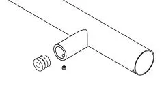 Chrom Design Abstandshalter flach fr Rohr 19 mm