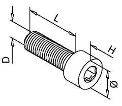 Innensechskantschraube - M 6x12mm Edelstahl - 50 Stck