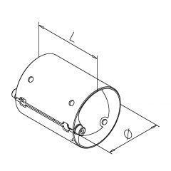 Rohrverbinder fr Rohr 101,6 mm