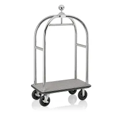 Gepck Transportwagen 1130x620 mm - Chrom Design - GRAU