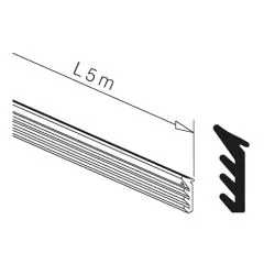 Verglasungsdichtung fr Glasstrke 08,00 - 08,76 mm - 5 m