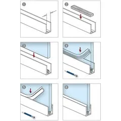 Verglasungsdichtung fr Glasstrke 12,00 - 12,76 mm - 5 m