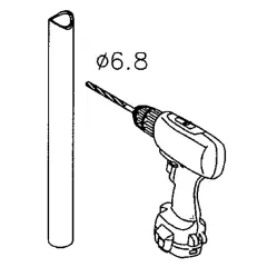 Messing Design Glasklemme - 20 - Rohr 38,1 mm - Glas 6-8 mm