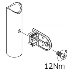 Messing Design Glasklemme - 20 - Rohr 38,1 mm - Glas 6-8 mm