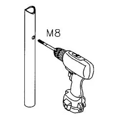 Edelstahl V2A Glasklemme - 20 - Rohr 38,1 mm - Glas 6-8 mm