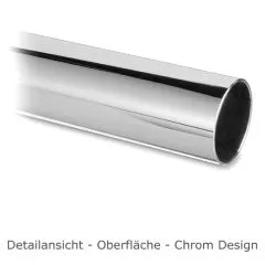 Hustenschutz Pfosten 20-111-25 mitte - Rohr  25.4 mm - Chrom Design