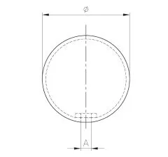 Edelstahl matt Hohlkugel Zierkugel Durchmeser 200 mm