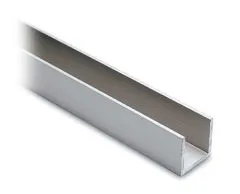 Alu U-Profil 20x20x20mm silber matt eloxiert - Zuschnitt