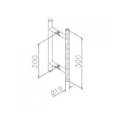 Anthrazit Design Trgriff 475903 - Griff 19mm - Grifflnge 30cm