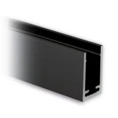 Alu U-Profil 40x25x40mm Aluminium Anthrazit schwarz - Zuschnitt