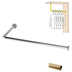 Messing matt Design Garderobe Modell 20731 - 25,4 mm