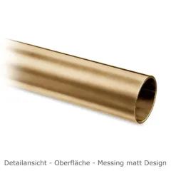 Messing matt Design Trgriff 475303 - Griff 25.4mm - Grifflnge 100cm