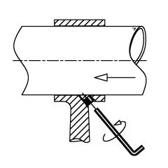 Anthrazit Design Rohrhalter fr Rohr 38,1 mm