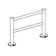 Edelstahl Design MiniRail Endsttze 11551 fr Stab 10mm